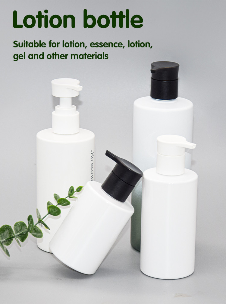 Plastic Flat Soap Lotion Dispenser Pump Bottles 150ml 200ml 300ml 400ml