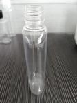 50ml oblate plastic bottle in clear PET material flat Flip the bottles