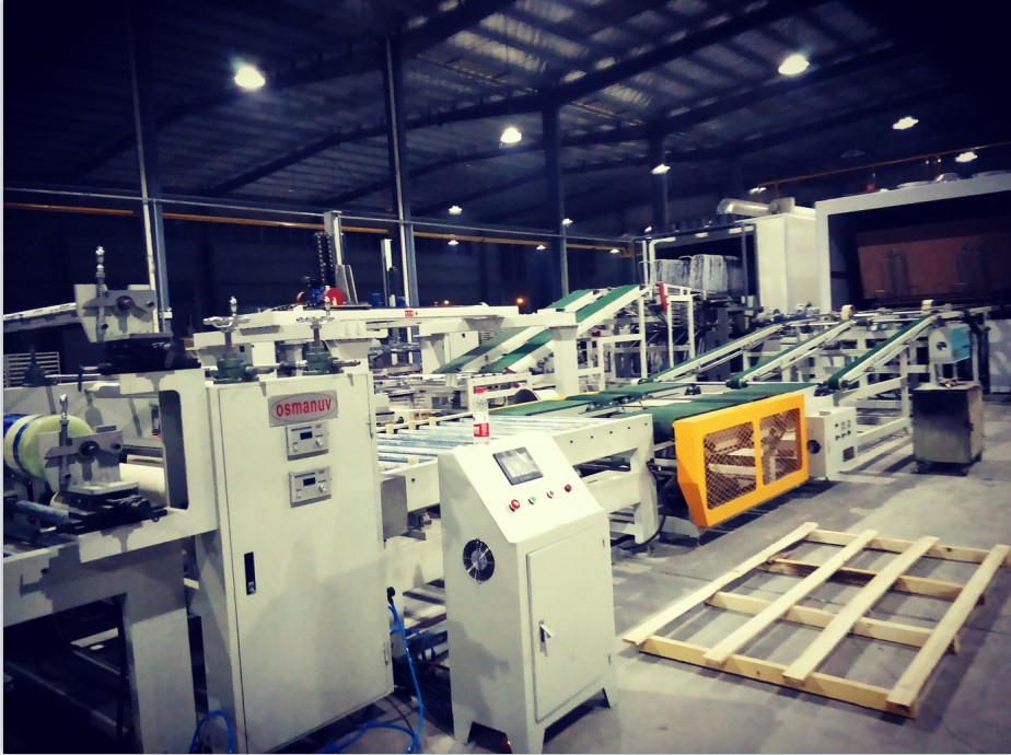 UV Coating Machine 90deg Rotating Electric For cement Fiberboard