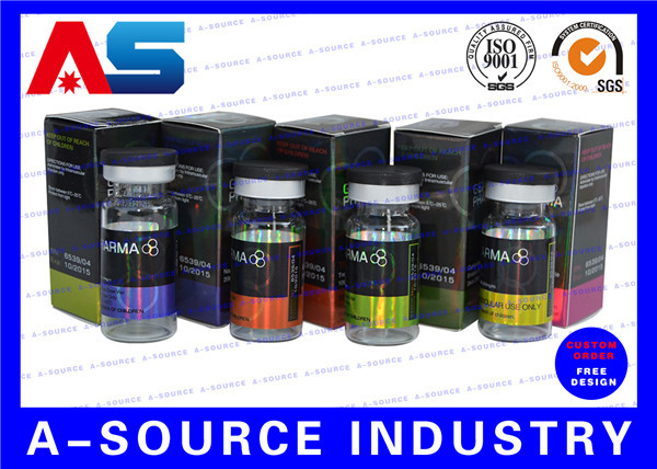 Small Custom Holographic Stickers Label Void Seal For Test Enanthate CorticoPeptide Drug Box Security