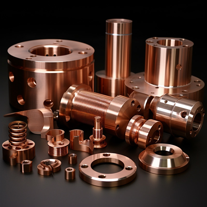 Lathe Machining CNC Parts CNC Turning Copper Parts Mechanical Machining Parts Service
