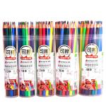 Customized Logo Personalized Cute Hexagonal Boxes Wood Coloring Pencils for