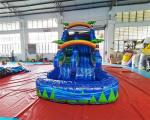 OEM Rainbow Inflatable Water Slide Jumping Bouncer Castle
