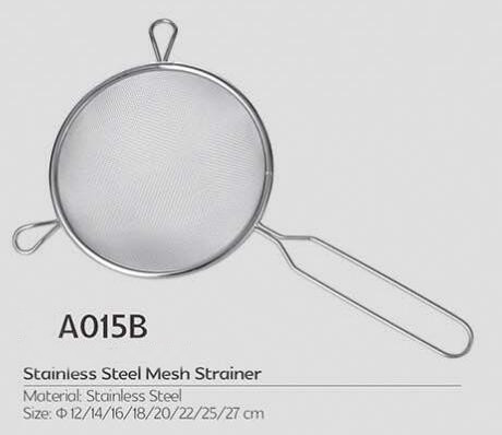 Cheap design kitchen helper sieve strainer stainless steel fine mesh flour strianer