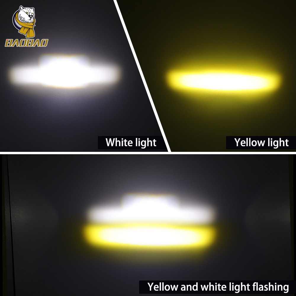White Yellow Flash Aluminum 80V Car Universal LED Outdoor Work Light