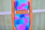Stretchy Childrens Mermaid Tails Anti - UV 3D Colorful Printing Fabric