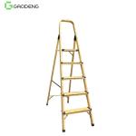 Ebony 3 Steps Wooden Aluminum Ladder 250 Mm Pedals Max Load 150 KG