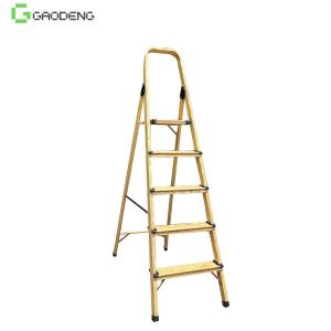 Quality Ebony 3 Steps Wooden Aluminum Ladder 250 Mm Pedals Max Load 150 KG wholesale