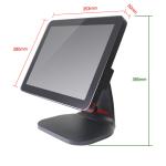 15 Inch Flat Pos System Touch Screen Monitor , Business Touch Screen Cash