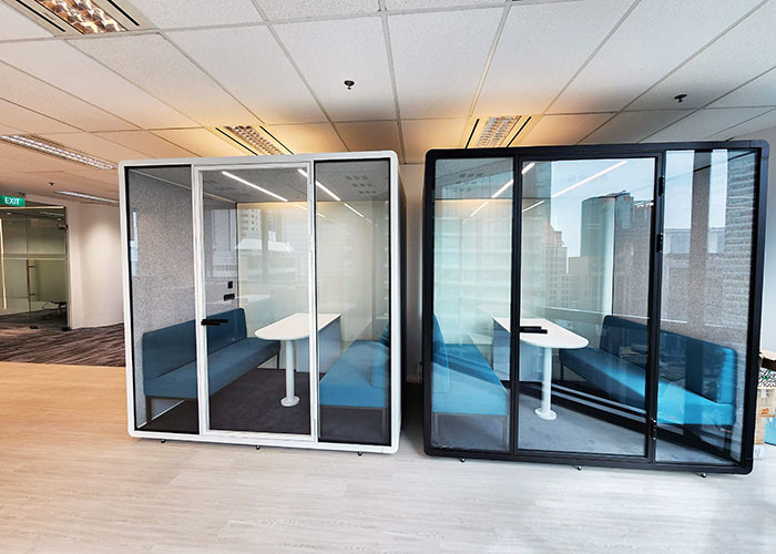 Council Chamber For 4 Person Soundproof Cabin Privacy Meeting Room Silent Office Pods