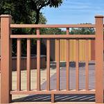 Outdoor Wood Plastic Composite Railing Recycled Balustrada WPC