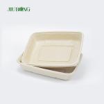 Disposable Sugarcane Food Container Biodegradable Greaseproof Paper OEM ODM