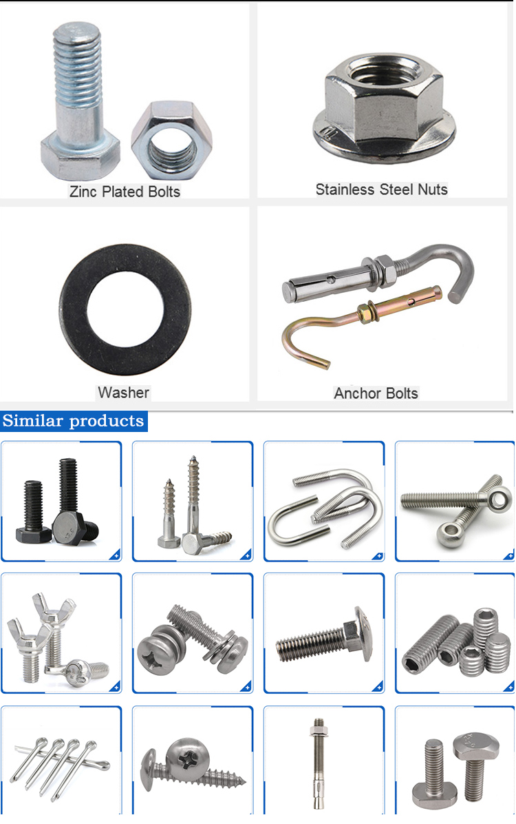 Grade 10.9 M1.6-M64 ISO9001 2008 CE Certified Hexagon Socket Button Head Screw With Collar