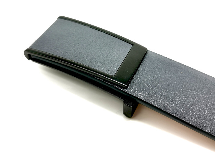 Prong Buckle 3.5CM Split Mens Casual Leather Belt Navy Beige