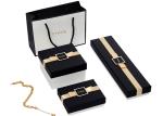 Small Decorative Black Jewellry Box , Earring Necklace Bracelet Storage Box With
