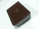 Metal Black Square Tin Containers , Printed Food Cans / Medicine Boxes
