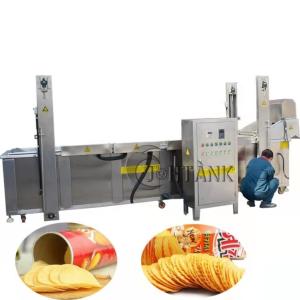 Quality Food Grade Continuous Frying Machine Electric Gas Diesel Heating wholesale