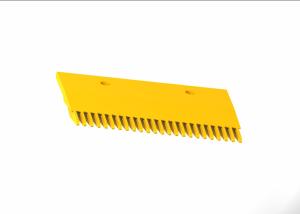 Quality Aluminum Moving Walk Spare Part Yellow Powder Coated Escalator Comb Teeth wholesale