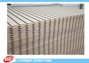 Quality Laminated Melamine Finished Slatwall Display Stands Units MDF / 2400mm * 1200mm * 18mm wholesale