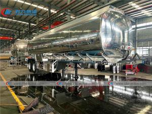Quality 2 Axle 35CBM JOST BPW Axle Tanker Semi Trailer For Diesel Delivery wholesale