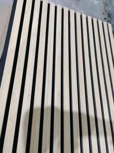 Quality Meeting Room Wood Akupanel Walnut Oak Veneer Color Sound Absorbing Wood Panels wholesale