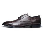 Anti - Slip Italy Handmade Oxford Shoes , Full Grain Leather Mens Brown Formal