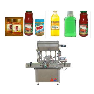 Quality Four Nozzles Ketchup Filling Machine , Sauce Packaging Machine For Glass Bottle wholesale