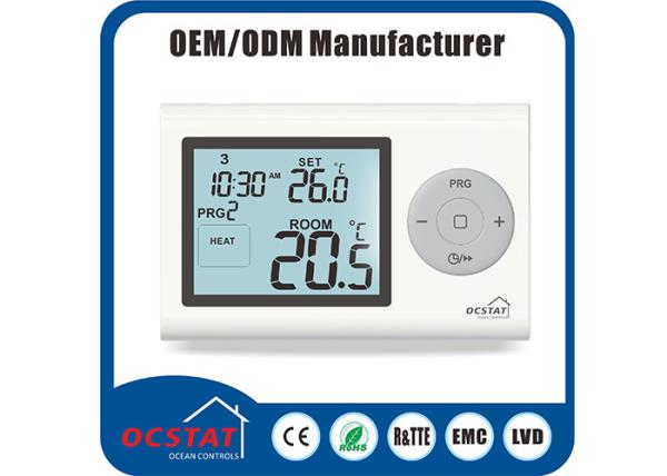 Water Heating Boiler Controller Gas Heater Thermostat Digital Programmable White