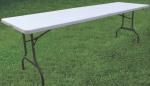 sell 8 foot fold in half table/portable outdoor folding table furniture