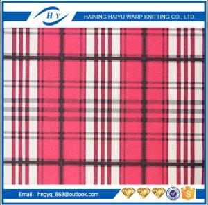 Quality Fashion Printed Fleece Fabric Plaid Fleece Fabric For Blankets wholesale