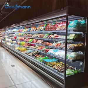 Quality LED Vegetable Display Cooler , Fruit Open Air Merchandiser Cabinet Refrigerator wholesale