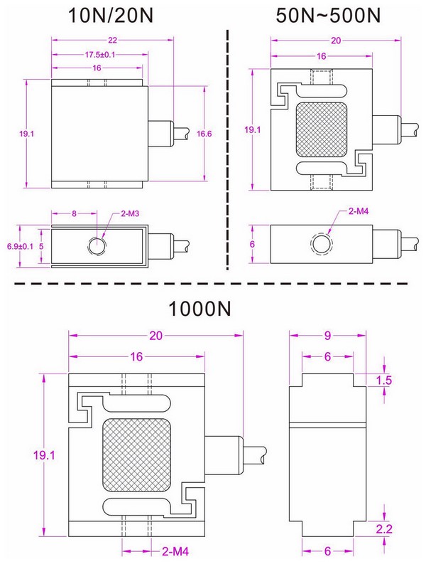 100 lb force sensor R04
