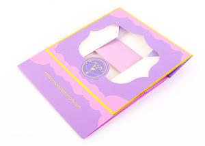 Quality Pinkish Cake Cardboard Boxes Collapsible Paper Box With Window wholesale