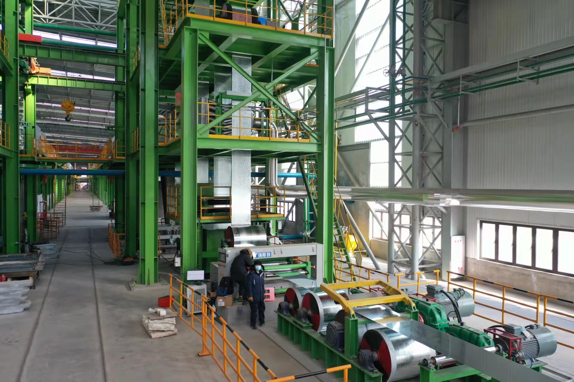Zinc Hot Dip Galvanizing Lines Process 1.0-1.5mm 650mm 100 000TPY