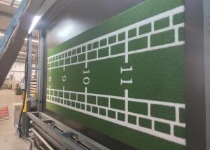Quality 15mm Durable Pictured Artificial Grass Logo Customized Synthetic Turf For Sports Courts Or Leisure Areas Decoration wholesale