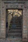 Building Apartment Wrought Iron Safety Doors , Black Custom Metal Gates