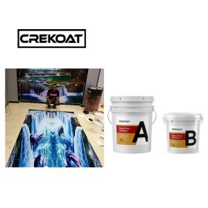 Quality Clear 3D Epoxy Resin Floor Coating Self Leveling 1mm Eco Friendly wholesale