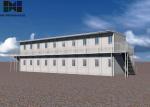 5mm Double Glaze Glass Modern Container House , Steel Door Modern Container