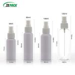 60ML 100ML 120ML PET Plastic Pump Spray Bottles Round Shape Eco Friendly