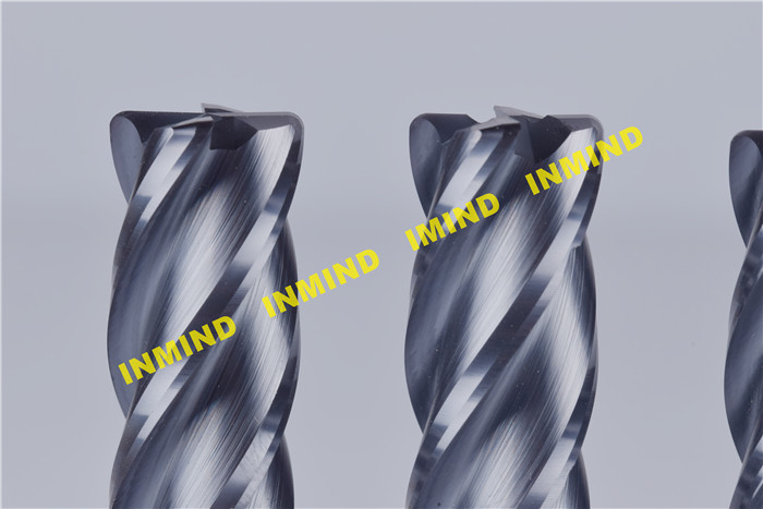 0.5 um Grain Size Corner Radius End Mill with Tungsten Carbide Material