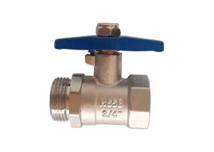 Quality Nickel Plated Brass Ball Valve 3/4&quot; Male x Female Thread Connection for Water Wand wholesale