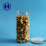 BPA Free Round Clear Plastic Cans 900ml 30.7oz Potato Coconut Chips EOE