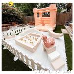 Orange Inflatable Bouncer Soft Play Equipment Outdoor Playground Toys Soft Play
