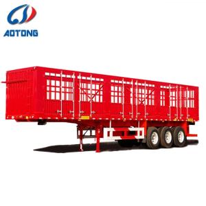 Quality 3 Axle 45t Livestock Transport Store House Bar Semi-Trailer Main beam Heavy duty I beam wholesale