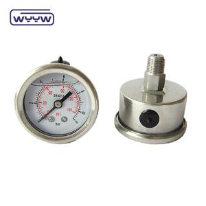 Quality Back Mount Oil Filled Pressure Gauge 100mm Size Stainless Steel Material wholesale