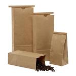 Eco Friendly Food Bags Customized Logo With Biodegradable Liner / Tin Tie