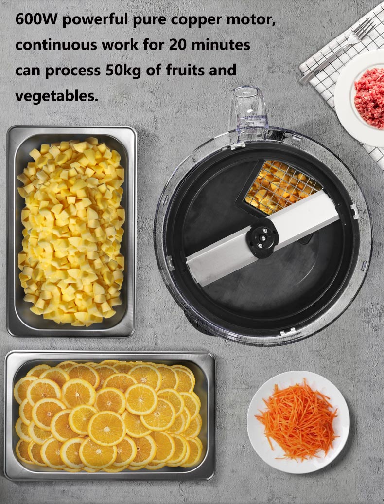304 Stainless Steel Blade Multifunctional Electric Cutter for Commercial Dicing Needs