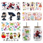 Removable Decal UV DTF Cup Wrap Transfers Fade Resistant Waterproof