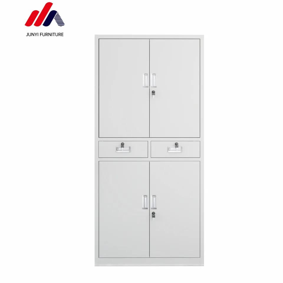 10 Filing Cabinet for Office Metal Cabinet Iron 2 Doors Steel Cupboard File Mesh Cabinet