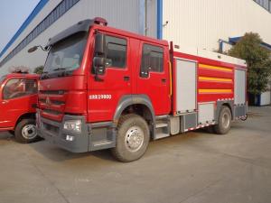 Quality Emergency Rescue Fire Truck , HOWO 8 Tons Foam Fire Truck Good Performance wholesale